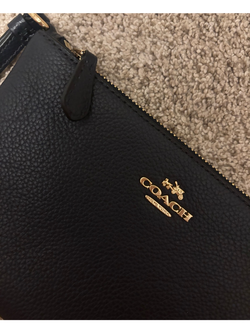 Coach Midnight Navy Wristlet